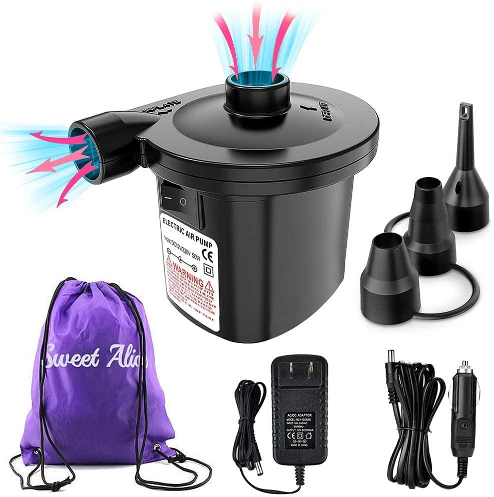 Toy Bed Nice C Air Pump for Inflatables Electric Portable 110V AC/12V DC for Pool air Mattress 