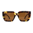 thumbnail image 1 of Mod Womens Thick Plastic Oversize Angular Cat Eye Sunglasses Tortoise Brown, 1 of 4