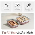 thumbnail image 4 of Gotham Steel 6 Pc Stackable Baking Pans Set Non Stick, 70% Space Saving Design, Nonstick Ceramic Bakeware Sets Non Toxic, with Baking Sheet Tray, Cake & Muffin Pans, Oven & Dishwasher Safe, Mauve, 4 of 8