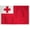 2x3 ft Nylon Flag, variant on AGAS Tonga Flag 4x6 inch - 11" Plastic Pole 100% Polyester Stitched Edges Tongan Mini Flag on a Stick