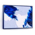 thumbnail image 3 of Designart 'Abstract White and Blue Grey Waves' Modern Framed Canvas Wall Art Print, 3 of 4