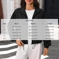 thumbnail image 3 of XuJwPNcy Sweatshirt for Women Fashion Crop Coat Tops Full Zip Collared Jackets Casual Fall Clothes Ladies Outfits Streetwear, 3 of 7