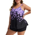 thumbnail image 2 of Traje de baño de dos piezas Hanna Nikole Vintage Purple Flower L, 2 of 6