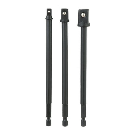 Hyper Tough 3 Piece Impact Rated Long Reach Socket Adapter Set