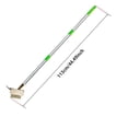 thumbnail image 4 of Cepillo de acero inoxidable para desherbar con mango largo ajustable., 4 of 5