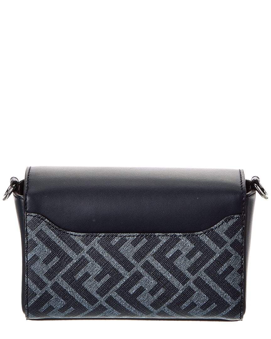 FENDI Squared FF & Canvas Shoulder Bag, Blue - Walmart.com