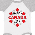 thumbnail image 4 of Inktastic Happy Canada Day Maple Leaf Circle Boys or Girls Baby Bodysuit, 4 of 5