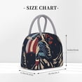 thumbnail image 2 of Fotbe Patriotic Bulldog Art Bolsa de Almuerzo con Estampado, Lonchera Aislada, Contenedor de Comida Reutilizable Tipo Cooler a Prueba de Fugas, 2 of 6