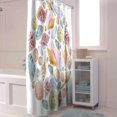 thumbnail image 5 of Shower Curtain Ocean Shell Shower Curtains for Bathroom Decor Marine Life Shower Curtain Sets with Hooks Waterproof Fabric Bath Curtain Standard 72" X 72", 5 of 6