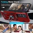 thumbnail image 2 of Funda para teléfono Janmitta compatible con Samsung Galaxy S25/S24, color rojo, 2 of 8