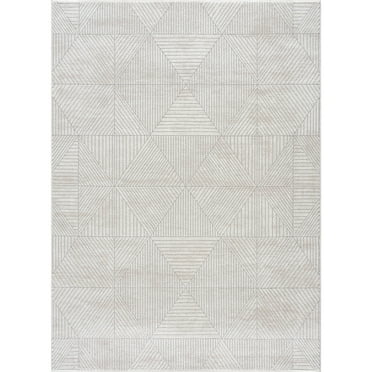 United Weavers Reserve Montana White Area Rug 5'3" x 7'2"