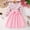 Pink, variant on Fesfesfes Girls Floral Print Ruffle Collar Shirt Dress with Pink Tulle Dress and Bow Waist Long Sleeve Princess Party Outfit for Birthday Ages 3-8 Years