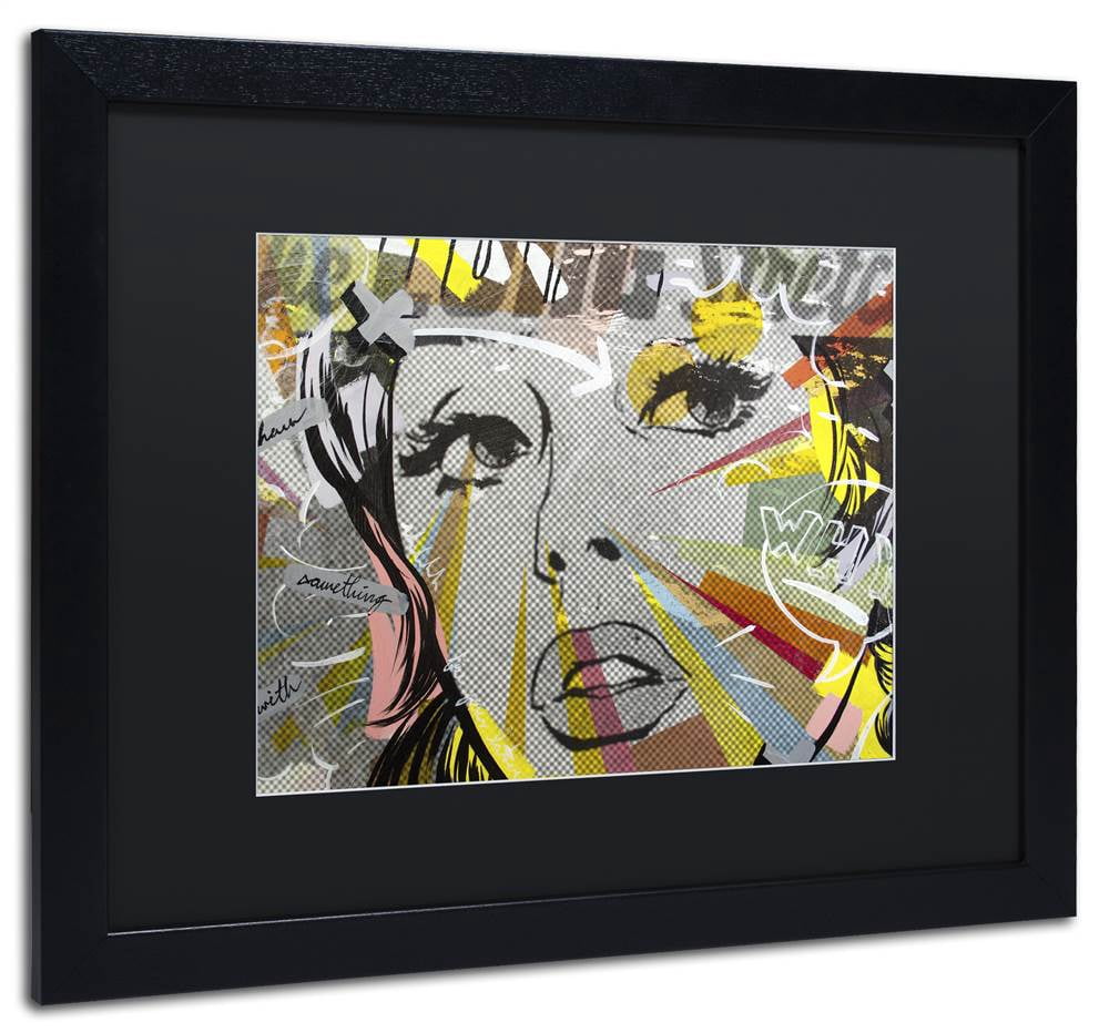 Dan Monteavaro 'The Long Stretch' Black Matted Framed Art