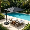 thumbnail image 4 of Parasol Rectangulaire de Remplacement pour Patio avec Protection pour Jardin, Cour, Marché, 4 of 4