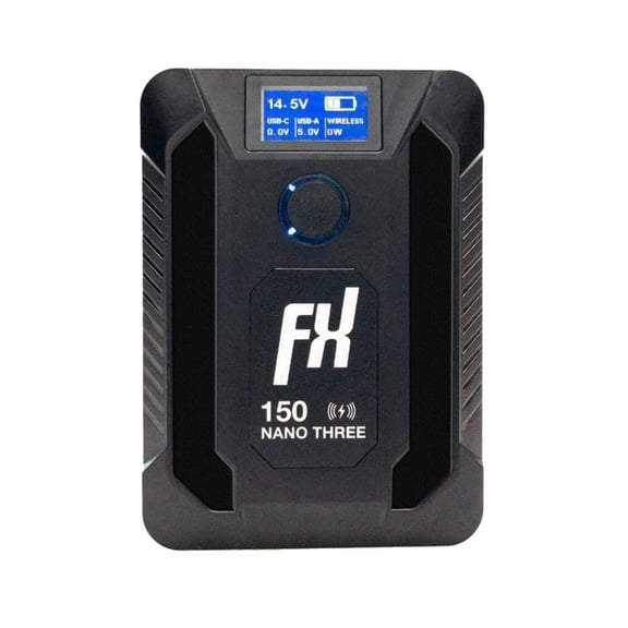 Fxlion Nano Three Wireless 150Wh V-Mount Battery with USB-C D-Tap Output and Wireless Charging