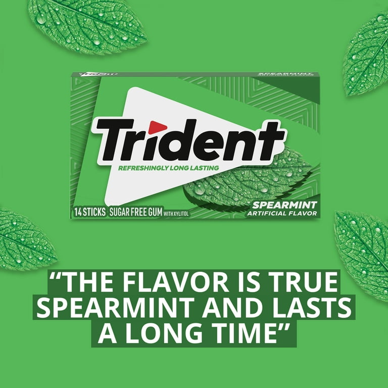 Extra Gum Spearmint Sugar Free Chewing Gum Single Pack 15