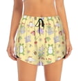 thumbnail image 4 of Lsque Frog Bee Printed Women's Running Shorts with Liner Pockets,Elastic Quick Dry Workout Athletic Gym Yoga Shorts,Womens High Waist Shorts-Medium, 4 of 9