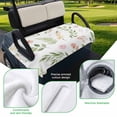 thumbnail image 5 of Golf Cart Seat Covers for 2 Seater,Pink Green Botanical Microfiber Cart Seat Towel Blanket,Spring Watercolor Floral Leaf Plant Absorbent NonSlip Bench Seats Protector for Golf Course 51"x31", 5 of 9