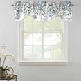 thumbnail image 2 of Green Teal Eucalyptus Tie Up Valance Curtains for Windows, Kitchen Curtains Window Shades, Coastal Summer Starfish Light Filtering Roman Curtain Valances for Bedroom/Bathroom/Cafe 54"x18", 2 of 9