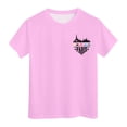 thumbnail image 1 of WEIYLL T-Shirts Graphiques pour Filles Manches Courtes Été Col Rond Ville Hauts Doux Imprimés pour Enfants 4-5 Ans, 1 of 6