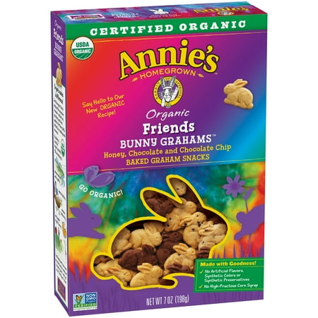 Annie's ® Friends Honey/Chocolate & Chocolate Chip Whole Grain Snacks Bunny Grahams 7.5 oz