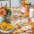 thumbnail image 4 of Orange Pumpkins Fall Table Runner, Autumn Thanksgiving Kitchen Dining Table Decoration for Home Party Decor 13x36 Inches, 4 of 9