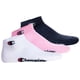 thumbnail image 1 of Champion calcetines unisex, paquete de 3 - cuarto calcetines, básico, logotipo Rosa/Blanco/Azul EU 35-38, 1 of 7