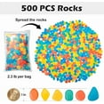 thumbnail image 5 of Glow in The Dark Rocks Outdoor, 500 pcs Blue Solar Rocks for Landscaping, Outdoor Decor Glow in The Dark Stones, Glowing Pebbles for Garden Backyard Patio Lawn Path, Powered by Sunlight, 5 of 10