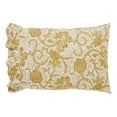 thumbnail image 6 of VHC Brands Dorset, Farmhouse Ruffled Pillow Cases, Standard Size, Floral, Navy, 21x26, Set of 2, 6 of 10