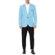 thumbnail image 2 of BLAZER DE HOMBRE INSPIRE CHIC De Un Botón Con Solapa Con Muesca, Bolsillo En El Pecho, Blazer Con Solapa Frontal 2XL Azul Claro, 2 of 6
