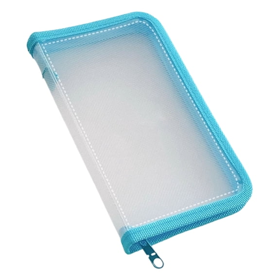 Zipper Pouch Document Folder, Waterproof Zip File Bag for Office Organization, Pencil Pouch for Makeup Supplies, Clear Document Organizer for Receipts and Papers, 8.35x4.72 Inch