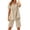 *Beige, variant on VBVC Women's Collared 2 Piece Office Set,Short Sleeve Top and Bermuda Shorts For Women, Ladies' Breathable Summer Loungewear With Pockets,Beige,S-3XL