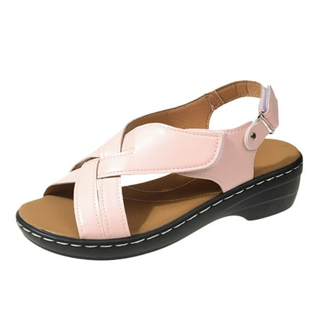 

LIANGP Women s Sandals Cool Slippers Female Soft Soled Non Slip Wear Resisting Flat Beach Flops Lady Sandals Women Slippers Women s Shoes Khaki Size 7.5