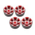 thumbnail image 1 of Llantas de rueda de 1,9 pulgadas, de 4 piezas de aluminio CNC resistente para 1:10 RC Crawler -4 Axial SCX10 90046 rojo Yotijar Llantas de rueda de coche RC, 1 of 10