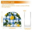 thumbnail image 4 of Yayeee Napkin Holder for Table Set of 2 Kitchen Paper Tissue Organization, Light Blue Plaid, 4 of 8