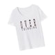 thumbnail image 2 of Camiseta de cuello redondo para mujer, traje sencillo, camiseta de manga corta para viajes de oficina, regalo del día de San Valentín M, 2 of 8