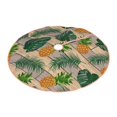 thumbnail image 2 of Kll Pineapples Palm Leaves Christmas Tree Skirt 48",Party Decorations Farmhouse For Christmas Decorations Holiday Party, 2 of 8