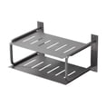 thumbnail image 2 of GROWTH TANK 2 Layers Projector Shelf Wall Mount Aluminum for Office TV Boxes Living Room Gray, 2 of 9