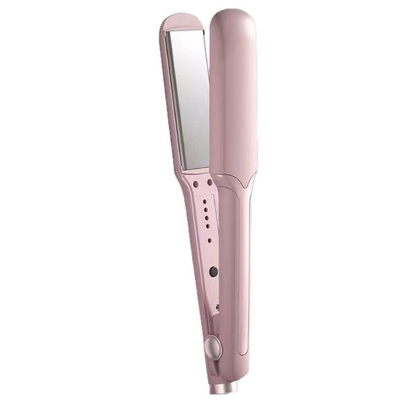 plancha de pelo profesional perma, alisador y rizador con panel ancho, temperatura ajustable y apagado inteligente, para cabello liso y sedoso