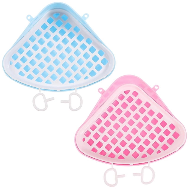 2Pcs Pet Litter Box Pet Potty Bunny Litter Box Rabbit Potty Toilet Box for Small Animal