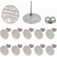 thumbnail image 5 of 10 piezas de aretes redondos planos texturizados chapados en oro de 18 quilates, accesorios de acero inoxidable para aretes, postes y cierres., 5 of 8