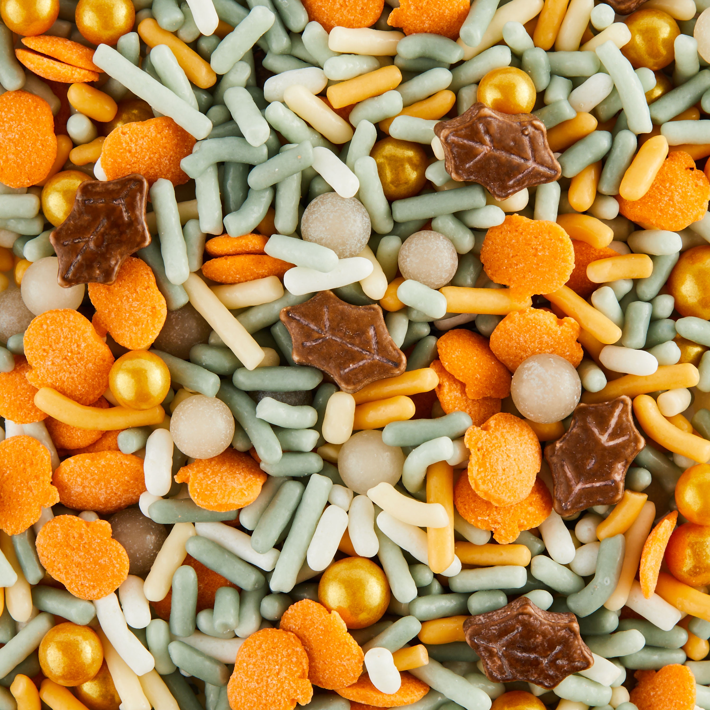 Great Value Autumn Leaf and Pumpkin Sprinkles, Candies and Jimmies, 10.58 oz, Brown Colors