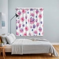 thumbnail image 3 of Purple Pink Spring Floral Kitchen Curtains Window Panels, Summer Botanical Flower Insulated Window Treatment Curtain, Grommet Curtains for Bedroom/Living Room/Bathroom, 2 Piece 42"Wx63"L, 3 of 8