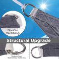 thumbnail image 5 of Waterproof Shade Sail (PES) Triangular 3 x 3 x 3m Anthracite UV Protection for Terrace Camping Outdoor Garden (Blue), 5 of 5