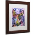 thumbnail image 2 of Trademark Fine Art 'Bull Terrier Luv' Canvas Art by Dean Russo, White Matte, Wood Frame, 2 of 4