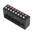 thumbnail image 3 of Mezclador estéreo de 6 canales, consola de mezcla portátil, mezclador pequeño, sistema de sonido, sistema de mezcla compacto para fiesta de DJ, barra, 3 of 7