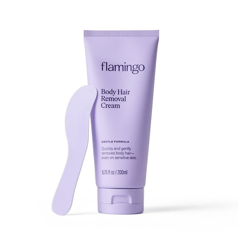 Flamingo Women's Body Hair Removal Cream for Sensitive Skin, 6.76 fl oz