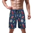 thumbnail image 2 of NICKSUN Men's Swim Trunks, Cute Print Quick Dry Summer Board Beach Shorts with Mesh Lining and Pockets, 2 of 6