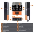 thumbnail image 4 of 6.2KW Hybrid Solar Inverter Pure Sine Wave Inversor 48V 230VAC PV Input Max 500vdc MPPT 120A Solar Controller Support Li ,Wide Use, 4 of 6