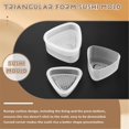 thumbnail image 4 of 2 PCs Triangular Form Sushi Mold Onigiri Rice Ball Frame Food Mould, 4 of 5